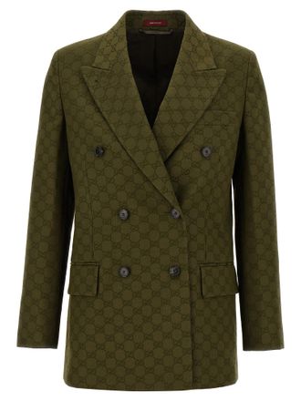 Gucci Gg Double Breasted Blazer