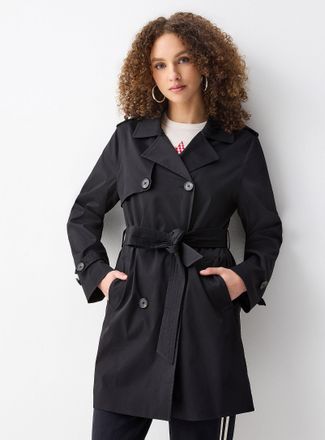 Only Womens Belted double-breasted trench coat