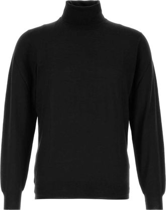 Fedeli Black Turtle Neck Sweater