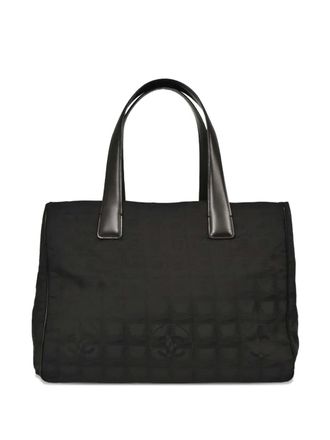 Chanel 2005-2006 black tote bag - women - Nylon/Calf Leather - One Size
