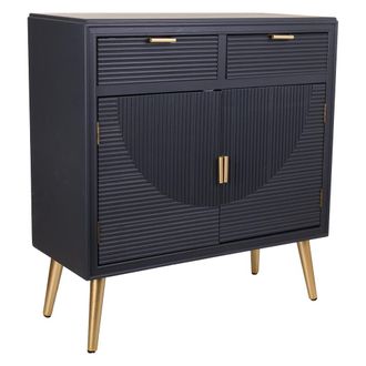 Wanderlust Deco Recibidor De Madera Gris Oscuro 80x36.5x85.5