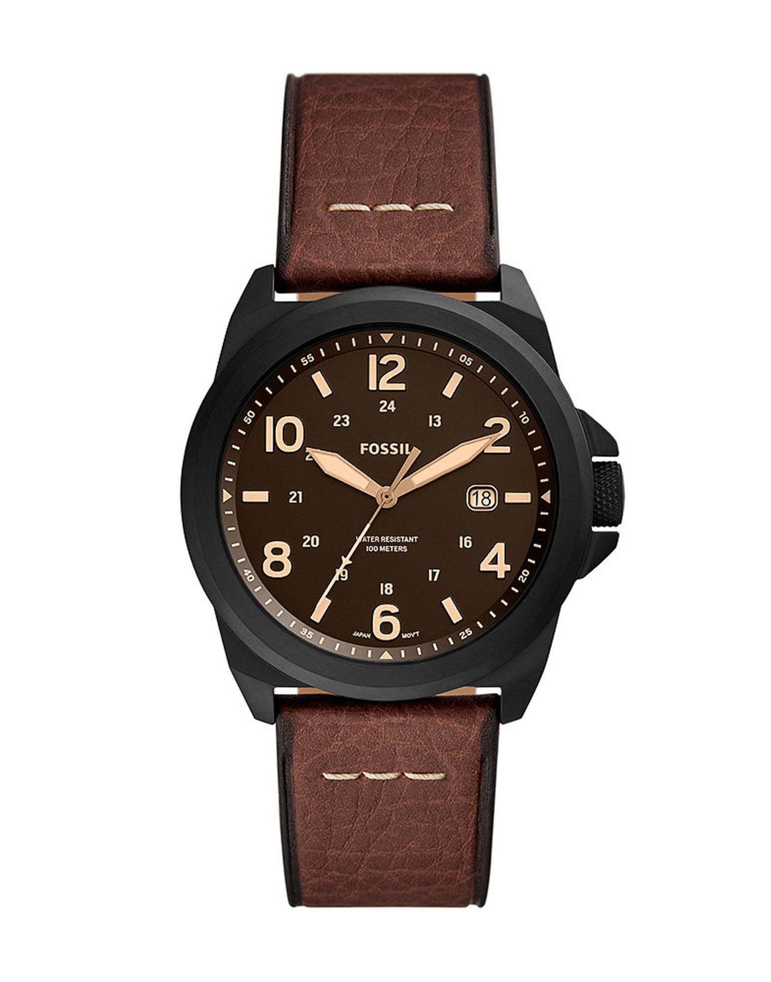 Fliegeruhr Uhr Mit Breitem Lederarmband Fossil Uhren Mit