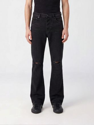 Purple Jeans P026 in denim di cotone con effetto usurato e gamba dritta