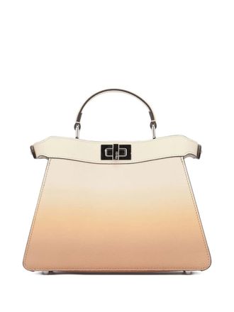 Fendi Peekaboo kleine shopper met kleurverloop - Beige