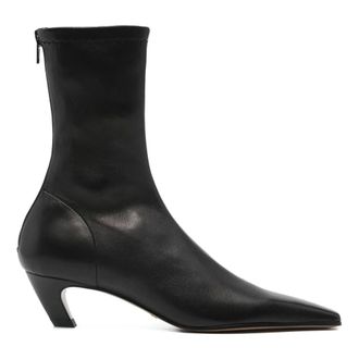 Khaite Arizona Stretch Ankle Boot - female - Khaite - Heeled Boots - Black - 5 UK - Shoes