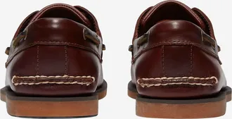 Timberland Mens Loafers Classic Boat Leather Brown