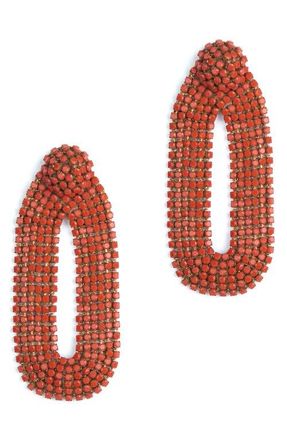 Deepa Gurnani Bianca Earrings in Coral at Nordstrom