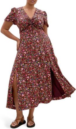 City Chic Aliya Floral Print Maxi Dress in Rodeo Ditsy at Nordstrom, Size Xxxs