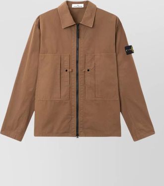 Stone Island cotton overshirt jacket