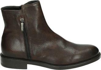Giorgio Bruin leren herenlaarzen - Heren - Enkellaarsjes - Bruin - 45 EU - Leer - Schoenen