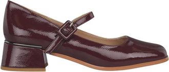 Alma En Pena Schoen met lage hak en bandje - Dames - Pumps - Rood - 39 EU - Schoenen