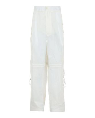 Ferragamo Mens Convertible Zip Pants In White