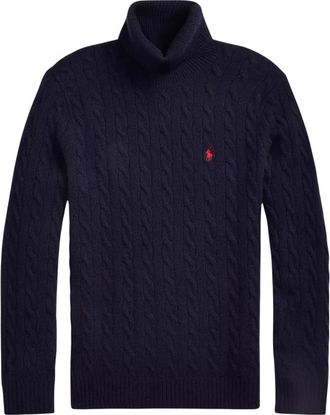 Ralph Lauren Navy blauwe golf Regular Fit - Heren - Coltruien - Blauw - XL - Wol - Truien & Vesten