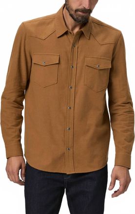 Paige Chenoga Long Sleeve Shirt In Dried Brown