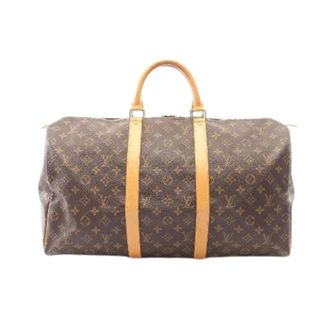 Louis Vuitton Pre-owned Weekend Bags, unisex, Brown, Size: ONE SIZE Pre-owned Keepall 50 Monogram Boston Bag