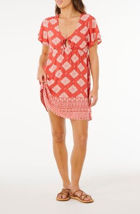 Rip Curl Ventura Print Tiered Minidress at Nordstrom, Size X-Small