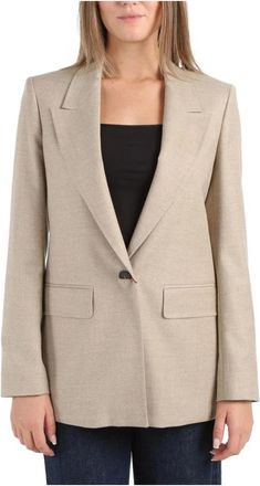 Max Mara Dames, Jassen, Beige, Maat: XS Wol