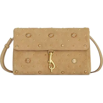 Rebecca Minkoff Edie Evil Eye Crossbody Bag in Sesame at Nordstrom Rack