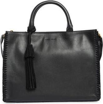 Lucky Brand Vall Tote Bag in Black Suede at Nordstrom Rack