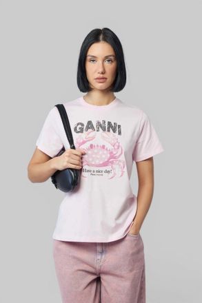 Ganni Basic Cotton Jersey T-shirt