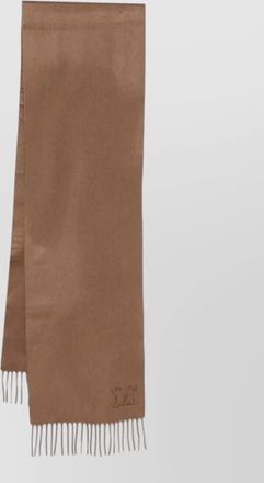 Max Mara cashmere fringed scarf