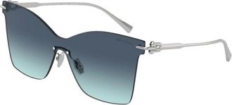 Tiffany & Co. Blauwe Hemelse Gradi&euml;nt Zonnebril - unisex - Zonnebrillen - Veelkleurig - 43 MM - Accessoires