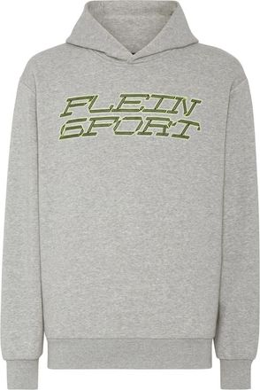 Plein Sport Hooded Sweatshirt Tiger - Heren - Sportshirts - Grijs - M - Katoen - Fitness