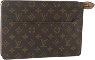 Louis Vuitton Pre-owned Clutches, female, Brown, Size: ONE SIZE Pre-owned Clutch Bag