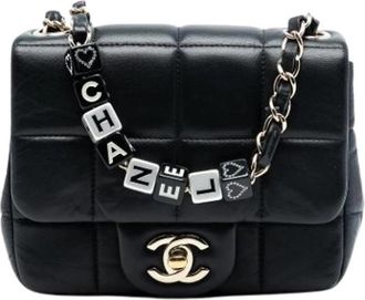 Chanel Pre-owned Leren Crossbodytas - Dames - Vintage Schoudertas - Zwart - ONE Size - Leer - Vintage