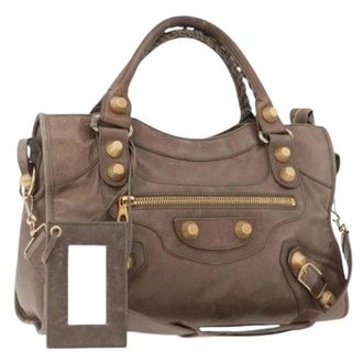 Balenciaga Pre-owned Handbags, female, Brown, Size: ONE SIZE Pre-owned Vintage Hand Bag