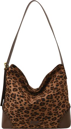 Generic Women Faux Suede Woven Shoulder Bag Large Capacity Casual Tote Crossbody Handbag Stylish Travel and Date Bag