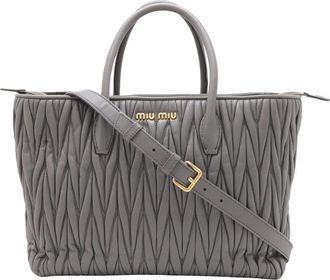 Miu Miu Pre-owned Miu Miu Matelasse Nappa Satchel Ladies Y7L83WGLHRGAUR4N