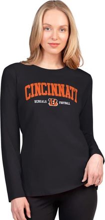 G-III 4Her by Carl Banks Womens G-III 4Her by Carl Banks Black Cincinnati Bengals Best Play Long Sleeve T-Shirt at Nordstrom, Size Xx-Large