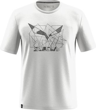 Salewa Eagle Geometric T-Shirt Funktionsshirt für Herren | grau/weiß