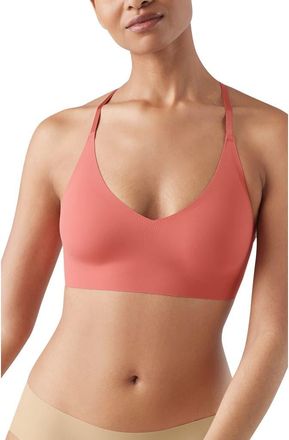 True & Co. Triangle Lace Racerback Bralette in Desert Rose at Nordstrom, Size Medium