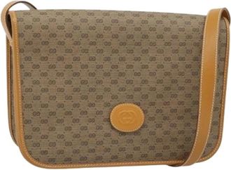 Gucci Pre-owned Vintage Micro Small GG Canvas Shoulder Bag - - Pre-owned - Donna - Beige - ONE SIZE