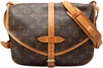 Louis Vuitton Pre-owned Saumur 25 - Dames - Vintage Schoudertas - Bruin - ONE Size - Leer - Vintage