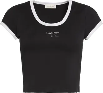 Calvin Klein Mujer, Camisetas, Negro, Talla: S
