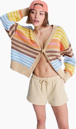 Roxy Womens Roxy Womens Surf Stoked Beach Shorts - Grey - Size: 10/8/10