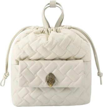 Kurt Geiger Kensington String Rugzak - Dames - Rugzakken - Beige - ONE Size - Leer - Tassen