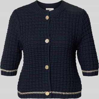 robe l&eacute;g&egrave;re Slim Fit Cardigan in Strick-Optik in Marine, Gr&ouml;&szlig;e XL