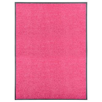 vidaXL Felpudo Lavable Rosa 90x120 Cm Vidaxl