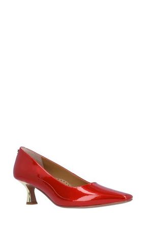 J. Rene&eacute; Ellsey Kitten Heel Pump in Red at Nordstrom, Size 8.5