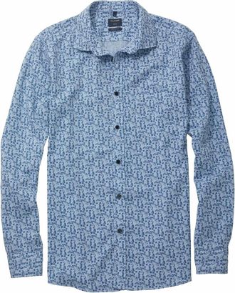 Olymp Olymp - Casual Hemden - Heren - Overhemden - Blauw - Maat: L