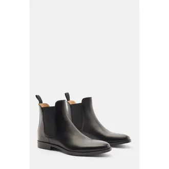 Scarosso Giacomo Chelsea Boots in Black Calf at Nordstrom, Size 43.5
