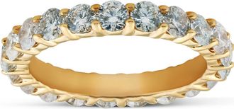 Pompeii3 1 3/8 Ct TDW Diamond Eternity Ring Shared Prong Anniversary Band 14k Yellow Gold