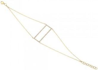 Allurez 0.22ct 14k Yellow Gold Diamond Ladys Bracelet