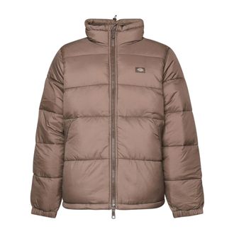 Dickies Nylon Hooded Jacket in Mushroom Color