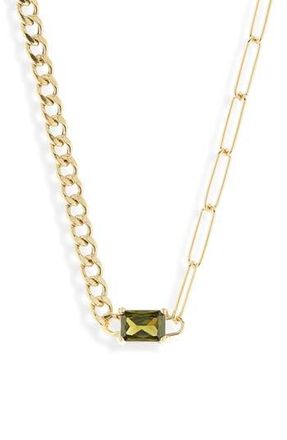 Meshmerise Birthstone Necklace in Yellow-August at Nordstrom Rack