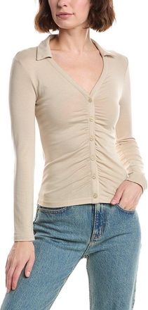 Rag & Bone Lucy Ruched Polo Shirt